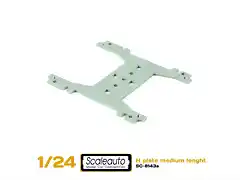 Scaleauto SC-8143A Soporte H Media en Aluminio para Chasis SC-8001 y 8002