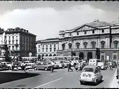 Milano Piazza Della Scala Italia1958 multipla y 600