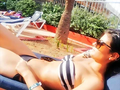 Ibiza 3-7-2013 Mar?a en la piscina Ibiza 3-7-2013 Mar?a en la piscina