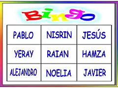 BINGODE LOS NOMBRES