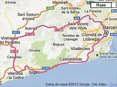 Sitges-Canyelles-Ordal-Sta.Creu 01-11-2012