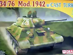 Dragon - T-34-76 Mod.1942 cast turret - 1-72