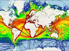 World Map of Shipping Traffic