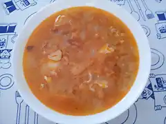 Sopa de ajo al pimentn