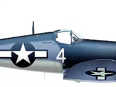 58. F4U-1 Corsair BuNo.18005 No.4 flown by Lt(jg) Howard M Burriss of VF-17, Bougainville January 1944