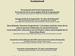 programa de actos xxv aniversario