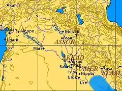 Mapa antiguaMesopotamia