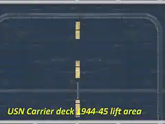 USN Carrier deck 1944-45 lift area