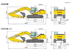 Excavadora Kato  HD 820 III