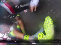 contador, segunda caida en el tour