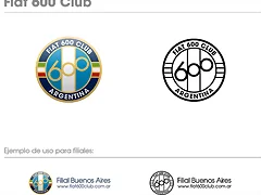 Logo Fiat 600 Club 2008