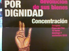 cartel reivindicativas
