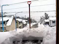 Temporal de nieve en Ushuaia