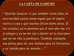 la carta de Gabicho