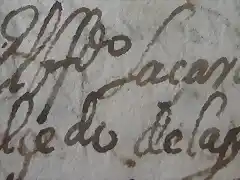 1654 FIRMA DE LZARO SALCEDO DE LA PAZ, CURA