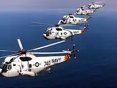 Escuadrilla de helicopteros Sikorsky SH-3H de la maria USA