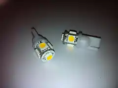 T10 5 LED Blanco Calido