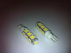 T10 13 LED Blanco Calido