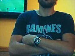 Hugo en cena antes del bolo 8 Hugo en cena antes del bolo 8