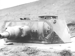 Torreta de tanque VK300L.Bunker H246 del puesto de defensa en WN68