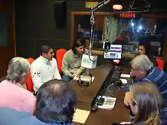 Bravo, Blanco y Romagnoli de visita por la radio