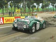 Triumph TR3 - Bernard Reeves draw Triumph TR3 - Bernard Reeves draw