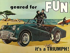 Triumph TR3 - publi '57 Triumph TR3 - publi '57