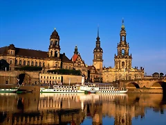 Elbe River, Dresden, Germany Elbe River, Dresden, Germany