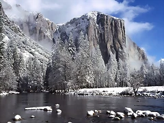 El Capitan in Winter, Yosemite National Park, California El Capitan in Winter, Yosemite National Park, California