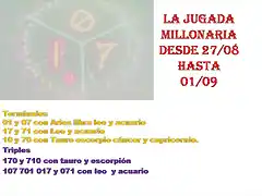 La jugada millonaria