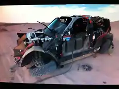 Mini Dakar crash