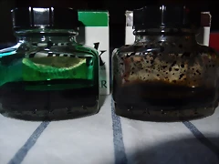 Tinteros marron verde 2 Tinteros marron verde 2