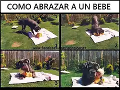 El abrazo a un bebe