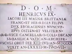 ScotsCollege_tomb_Henry IX PLUS