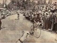 1968 - Cto. del Mundo. Momento decisivo en que demarra Vittorio Adorni y Rik Van Looy no puede seguir