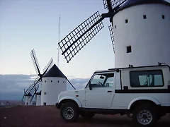 molinos de viento alcazar de san juan , la mancha.