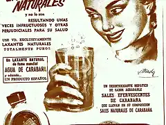 anuncio agua de carabaa 1958
