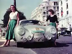 Porsche 356 Coup - TdF'54 - Gilberte Thirion - Ingeborg Polensky