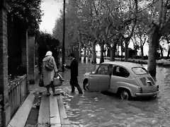 Italien - Sirmione ?berflutetes Seeufer 1960