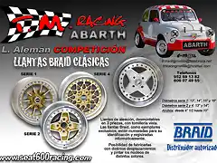 ANUNCIO SEAT 600 LLANTAS BRAID