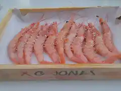 Gambas cocidas