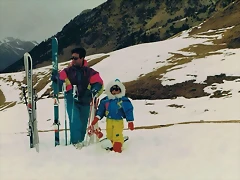 Hugo de pequeño ski Hugo de pequeño ski