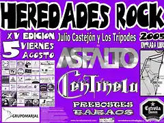 Cartel definitivo del Heredades Rock 2005