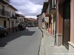 Bolardos en las calles de Riaza