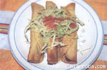 Flautas de pollo