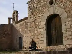 Martin en la puerta de la Hermita