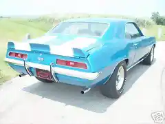 Chevy Camaro 69 blue ra