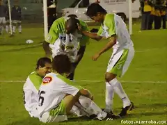 festejo del segundo gol