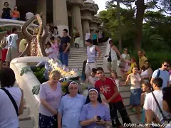 Yo con las simpaticas monjitas