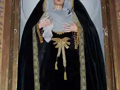 Virgen de los Dolores de luto